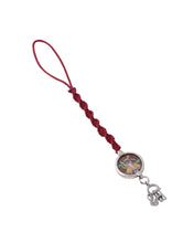 Load image into Gallery viewer, Adorn By Nikita Sterling Silver HandPainted ShreeNathJi Rakhi With Shree Charm
