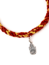 Load image into Gallery viewer, Adorn By Nikita Rakhi With Sterling Silver Ahinsha Sign Charm
