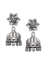 Load image into Gallery viewer, Adorn by Nikita 92.5 Sterling Silver Geometric Design Jhuki Earring With  Danglers
