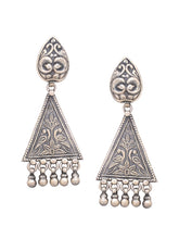 Load image into Gallery viewer, 92.5 Sterling silver Multiple Textured Earring With Danglers
