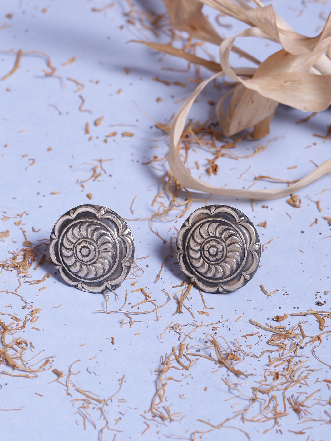 Adorn by Nikita 92.5 Sterling Silver Geometric Design Studs