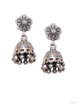 Load image into Gallery viewer, Adorn by Nikita 92.5 Sterling Silver Small Jhumki Earring
