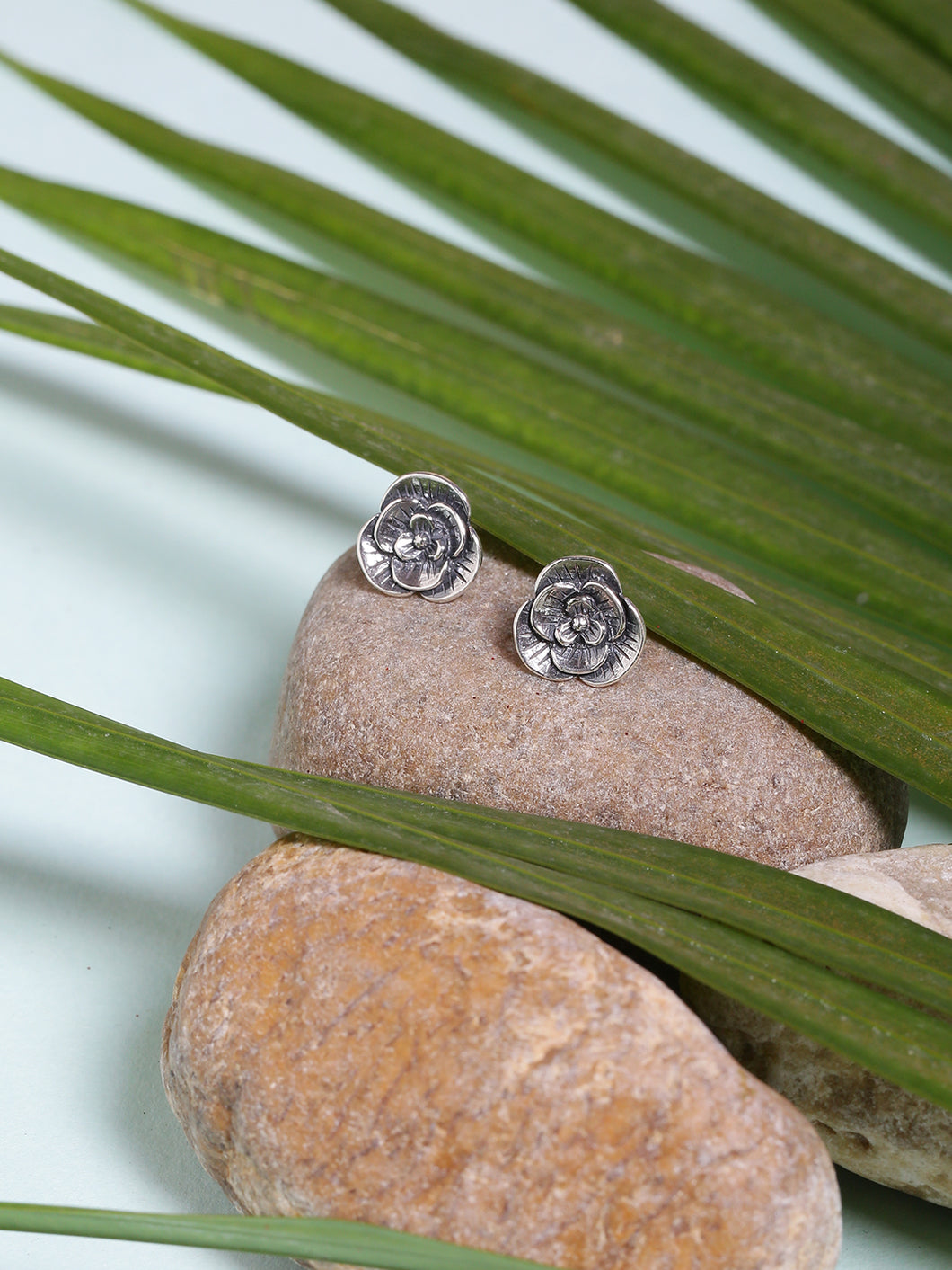 Adorn by Nikita 92.5 Sterling Silver Floral Studs