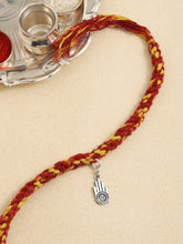 Load image into Gallery viewer, Adorn By Nikita Rakhi With Sterling Silver Ahinsha Sign Charm
